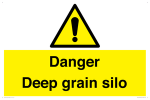 Danger Deep grain silo